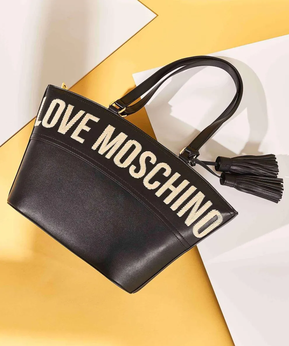 Item Cabas Shopper Lederimitat schwarz