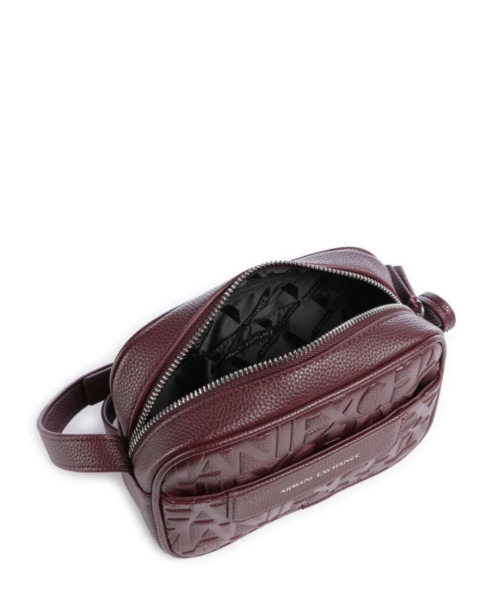 Liz Umhängetasche Lederimitat dunkelrot