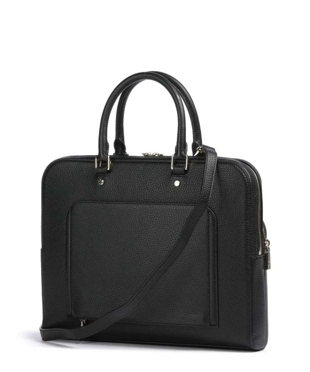 Ivy L Aktentasche 14″ genarbtes Rindsleder schwarz
