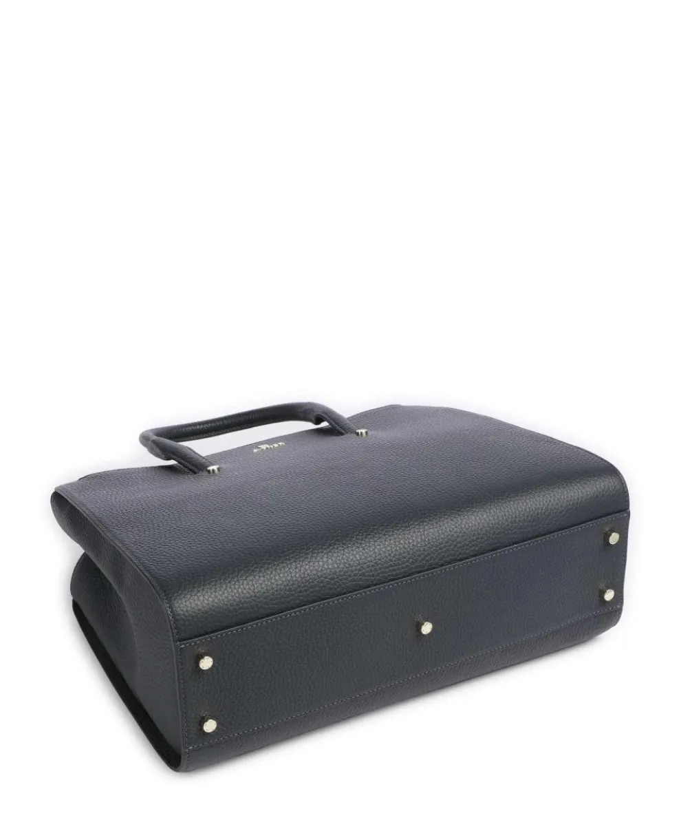 Ivy L Handtasche genarbtes Rindsleder dunkelblau