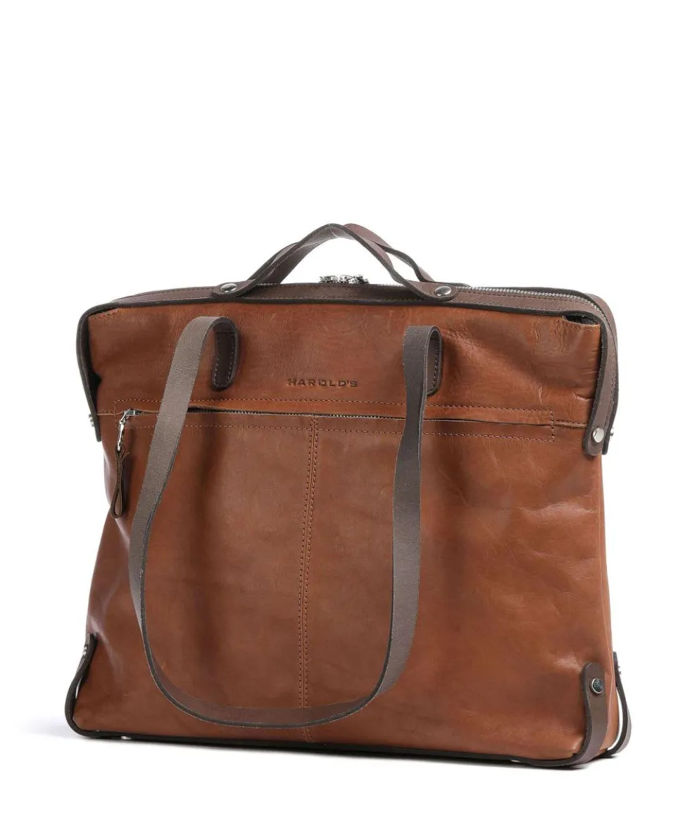 Ivy lane Aktentasche 13″ genarbtes Rindsleder cognac