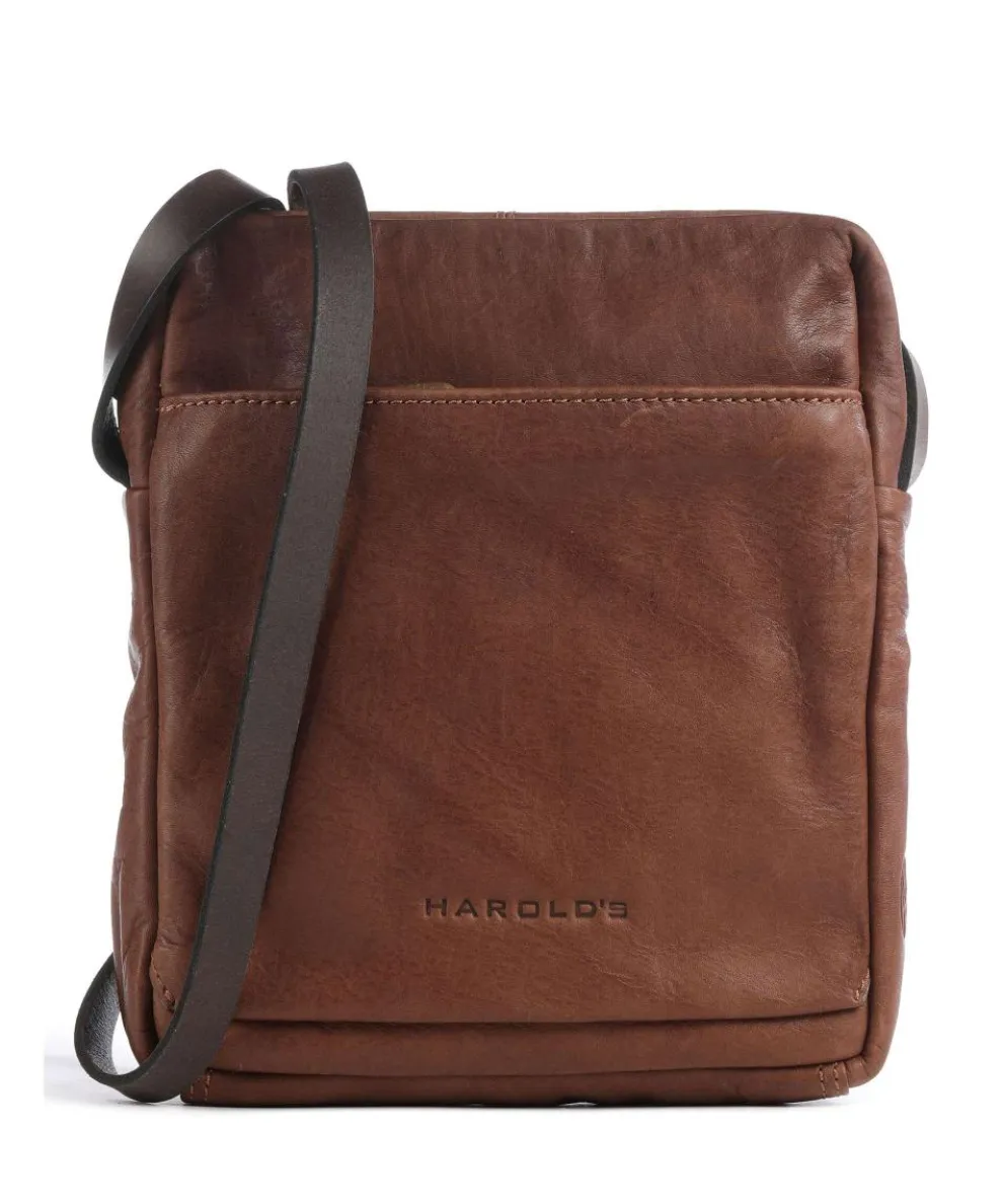 Ivy lane Umhängetasche fein genarbtes Rindsleder cognac