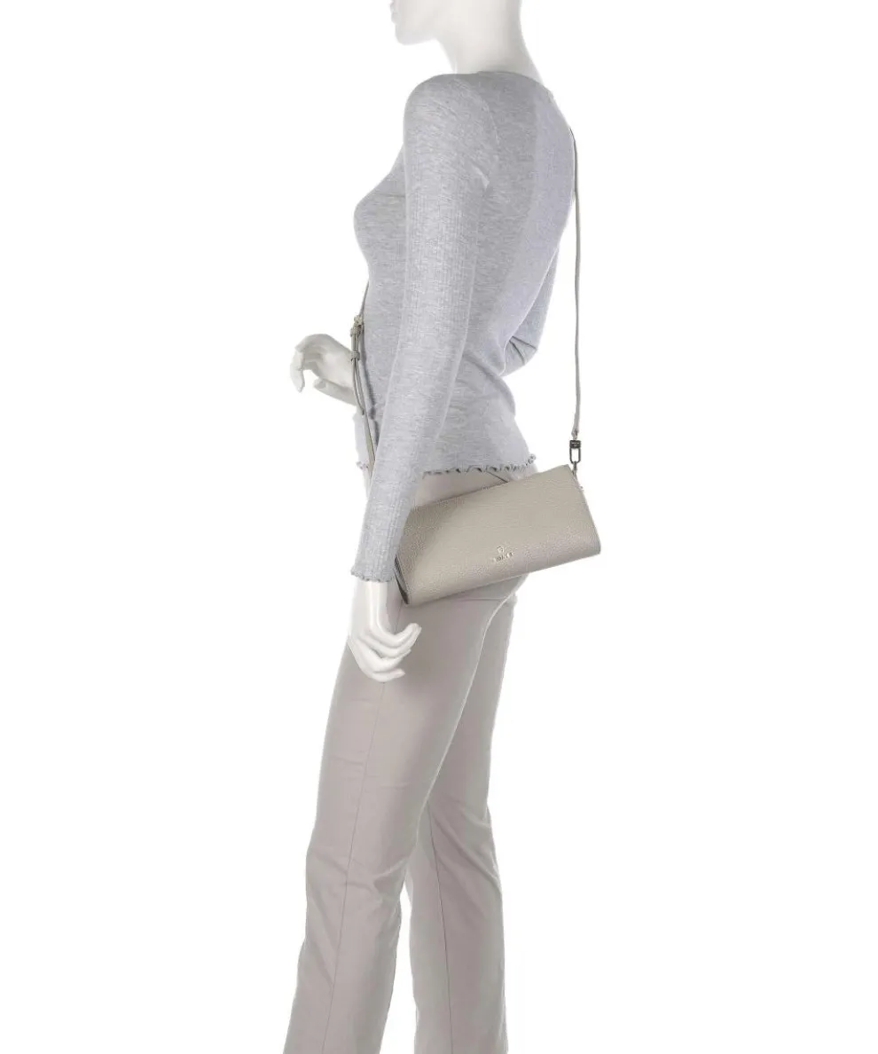 Ivy S Schultertasche genarbtes Rindsleder beige