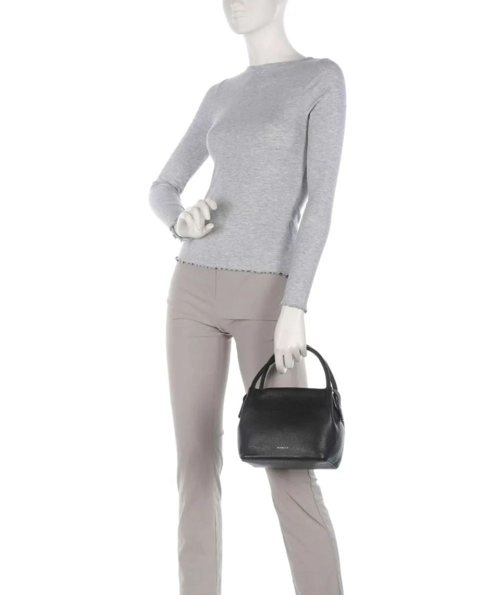 Ivydale Road Handtasche genarbtes Rindsleder schwarz