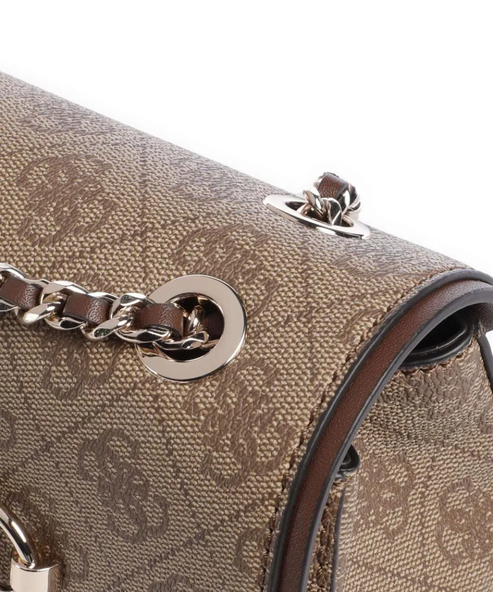 Izzy Schultertasche Lederimitat braun