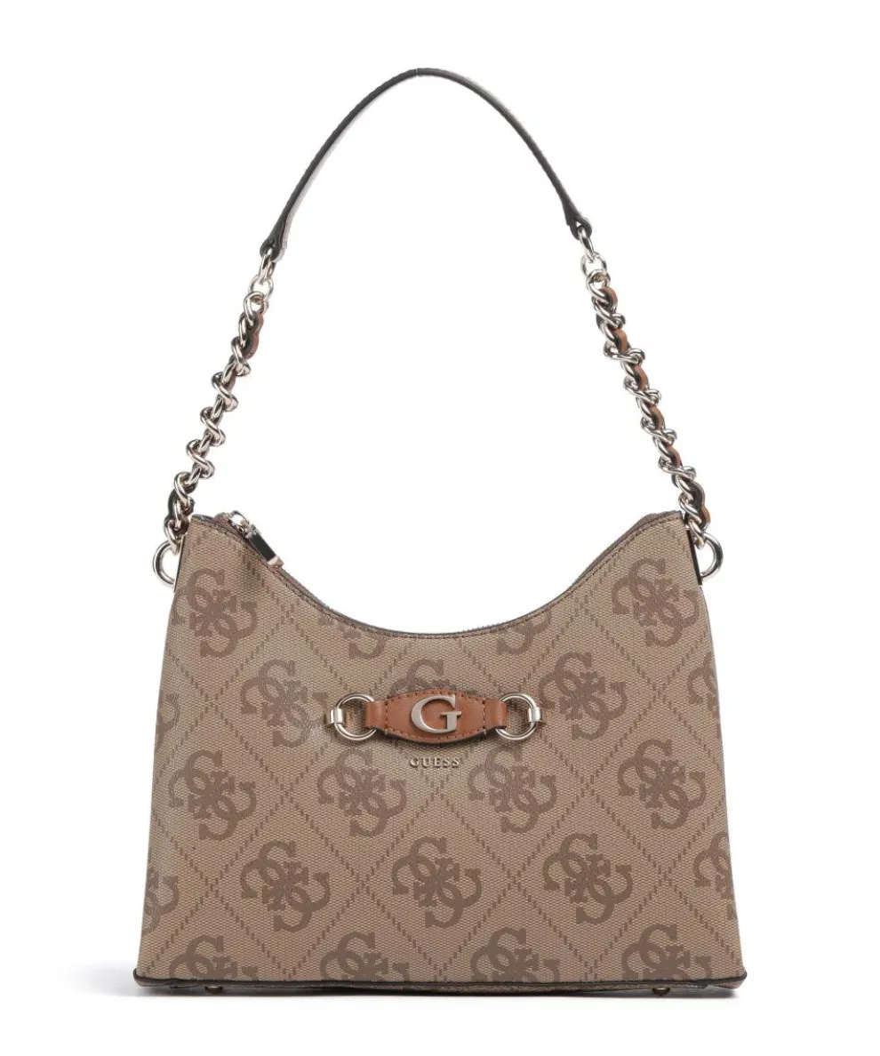 Izzy Schultertasche Lederimitat braun