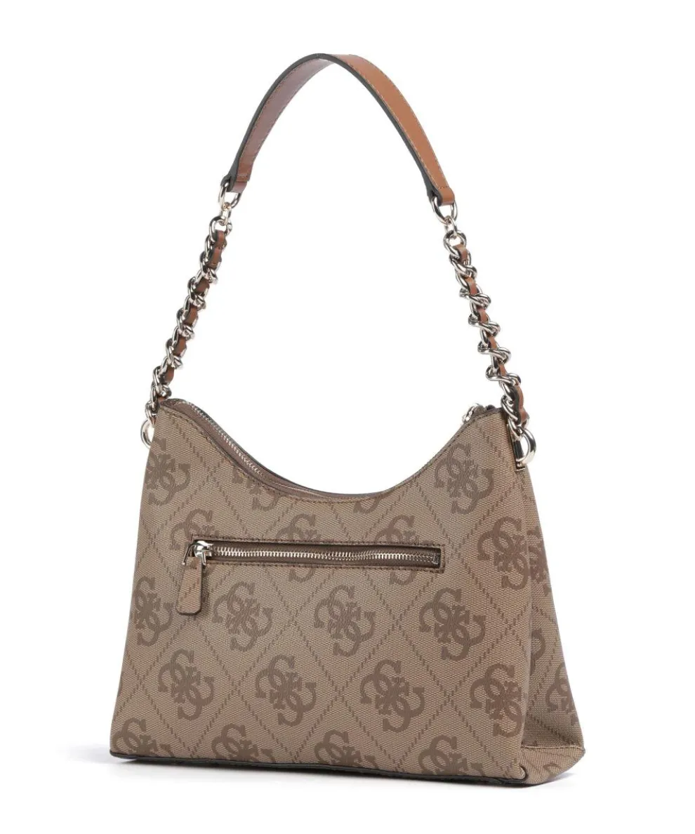 Izzy Schultertasche Lederimitat braun