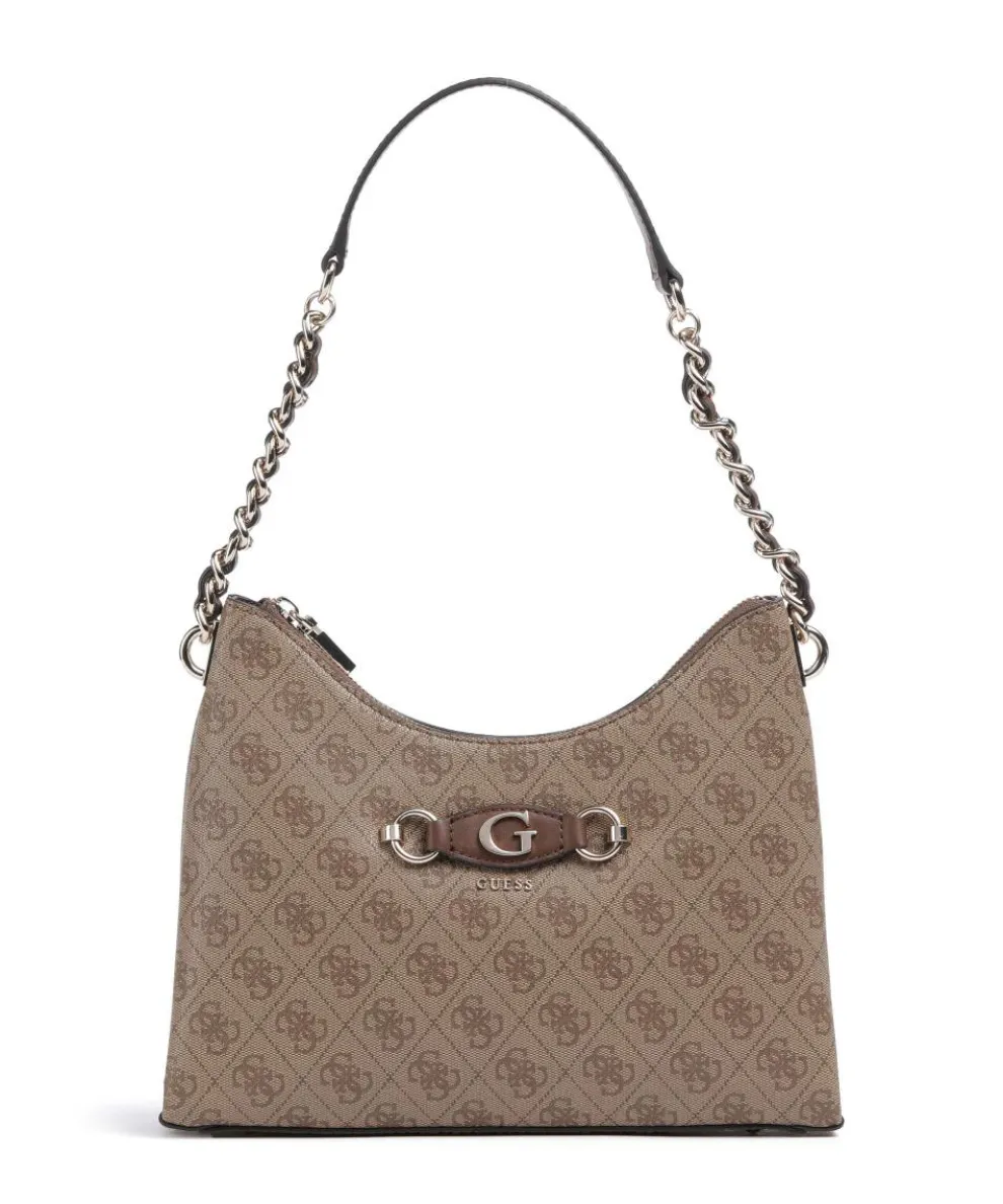 Izzy Schultertasche Lederimitat braun