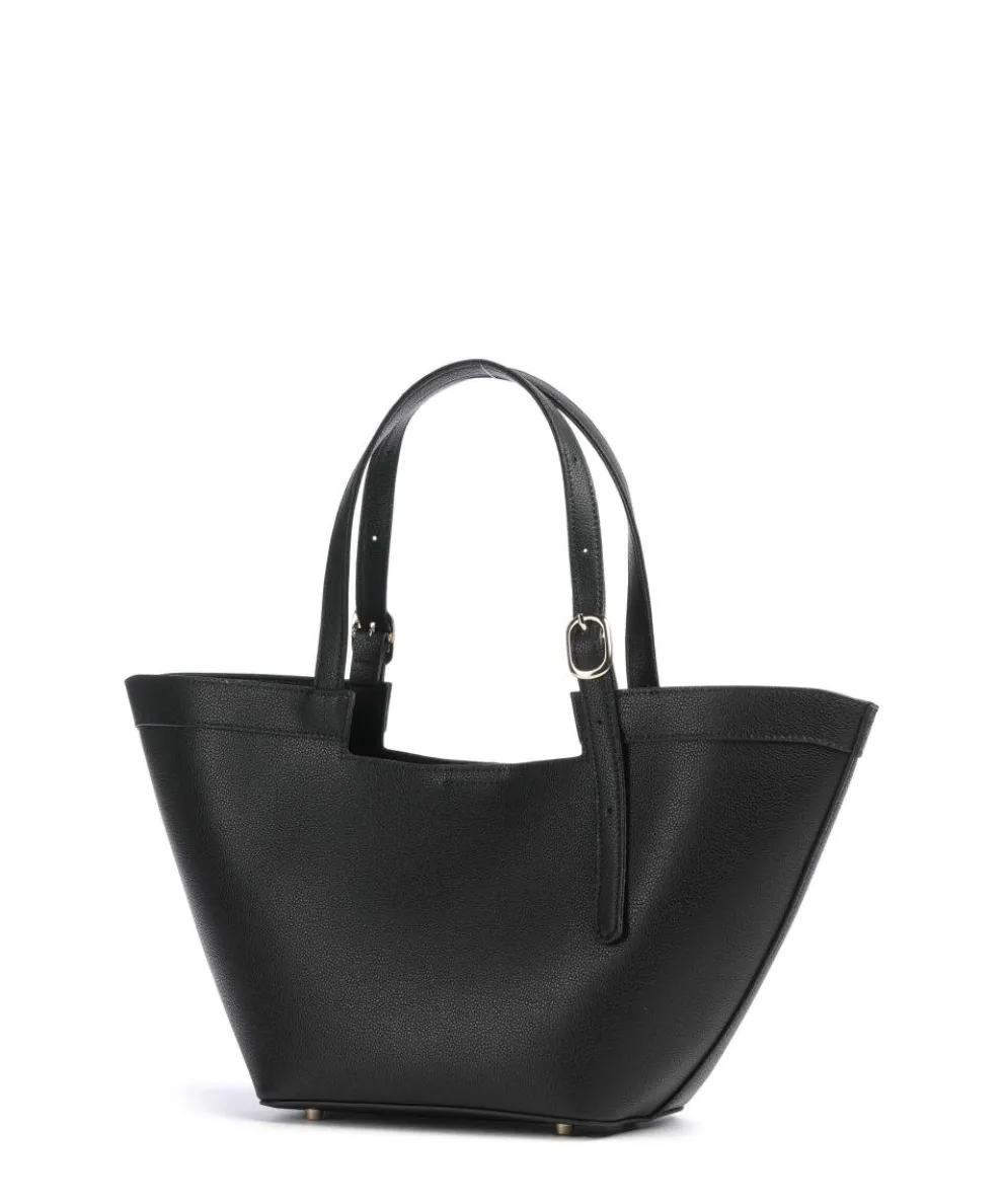 Nan M Shopper genarbtes Rindsleder schwarz