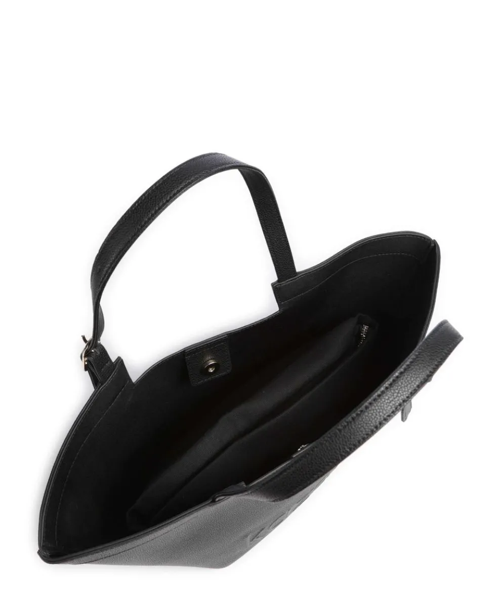 Nan M Shopper genarbtes Rindsleder schwarz