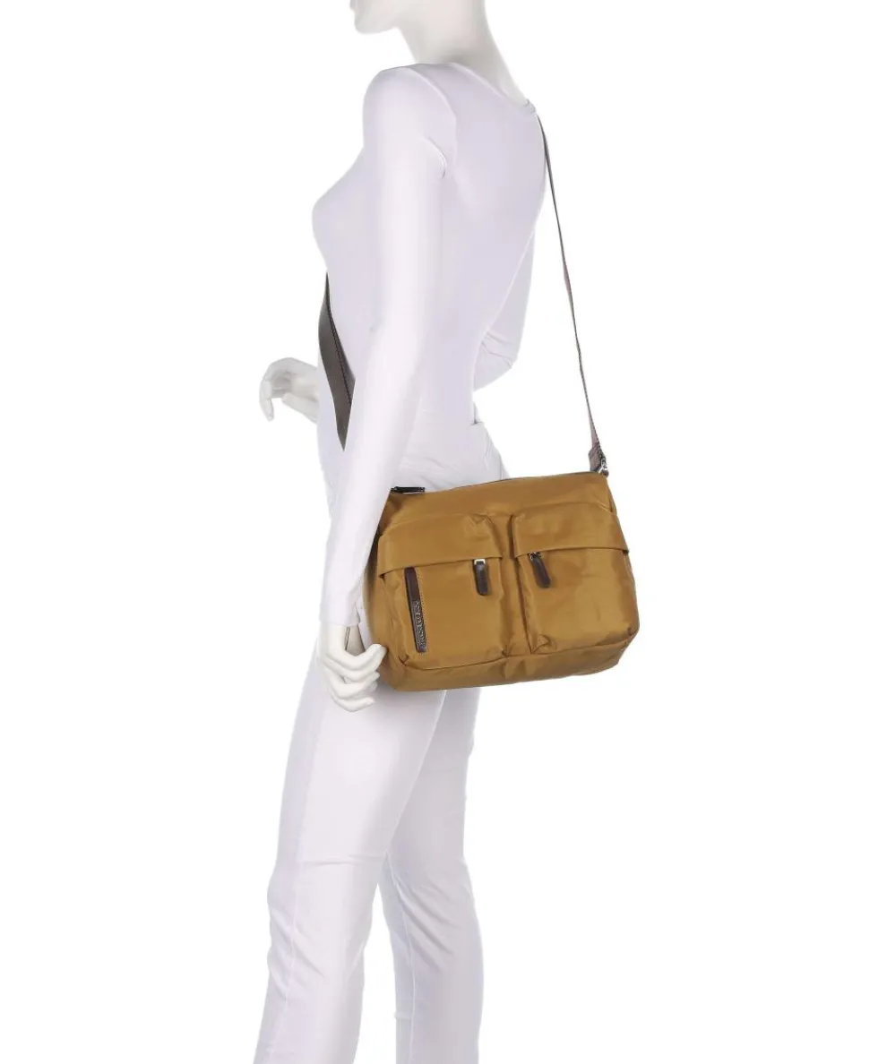 Hunter Schultertasche Nylon ocker