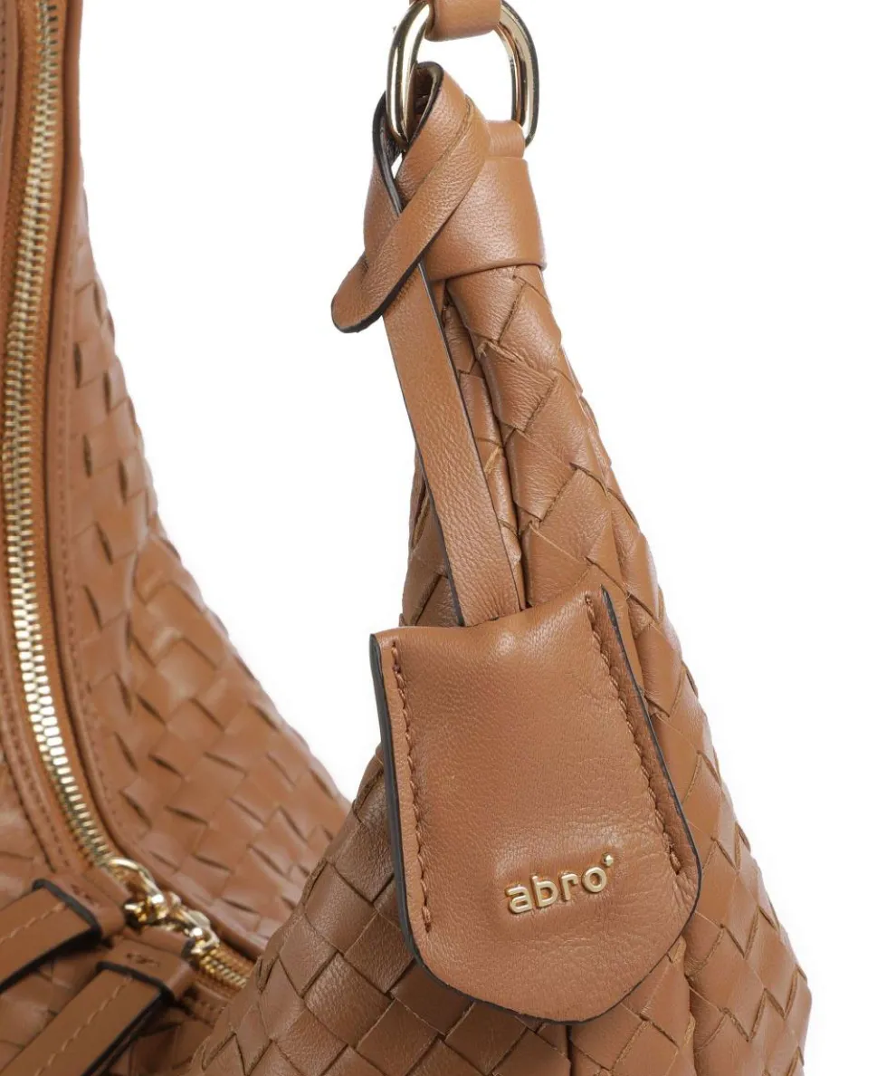 Piuma Nana Small Beuteltasche fein genarbtes Leder braun