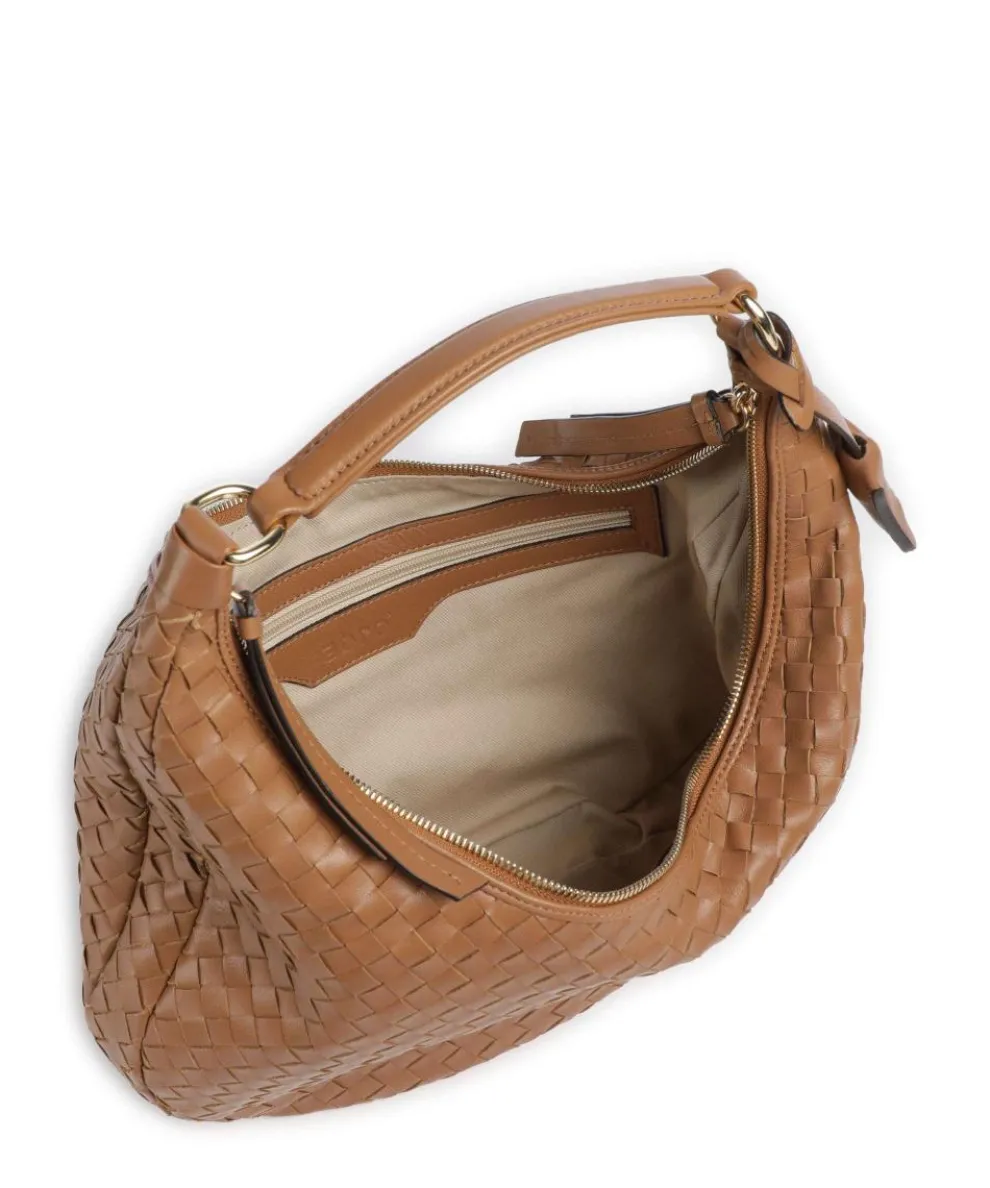 Piuma Nana Small Beuteltasche fein genarbtes Leder braun