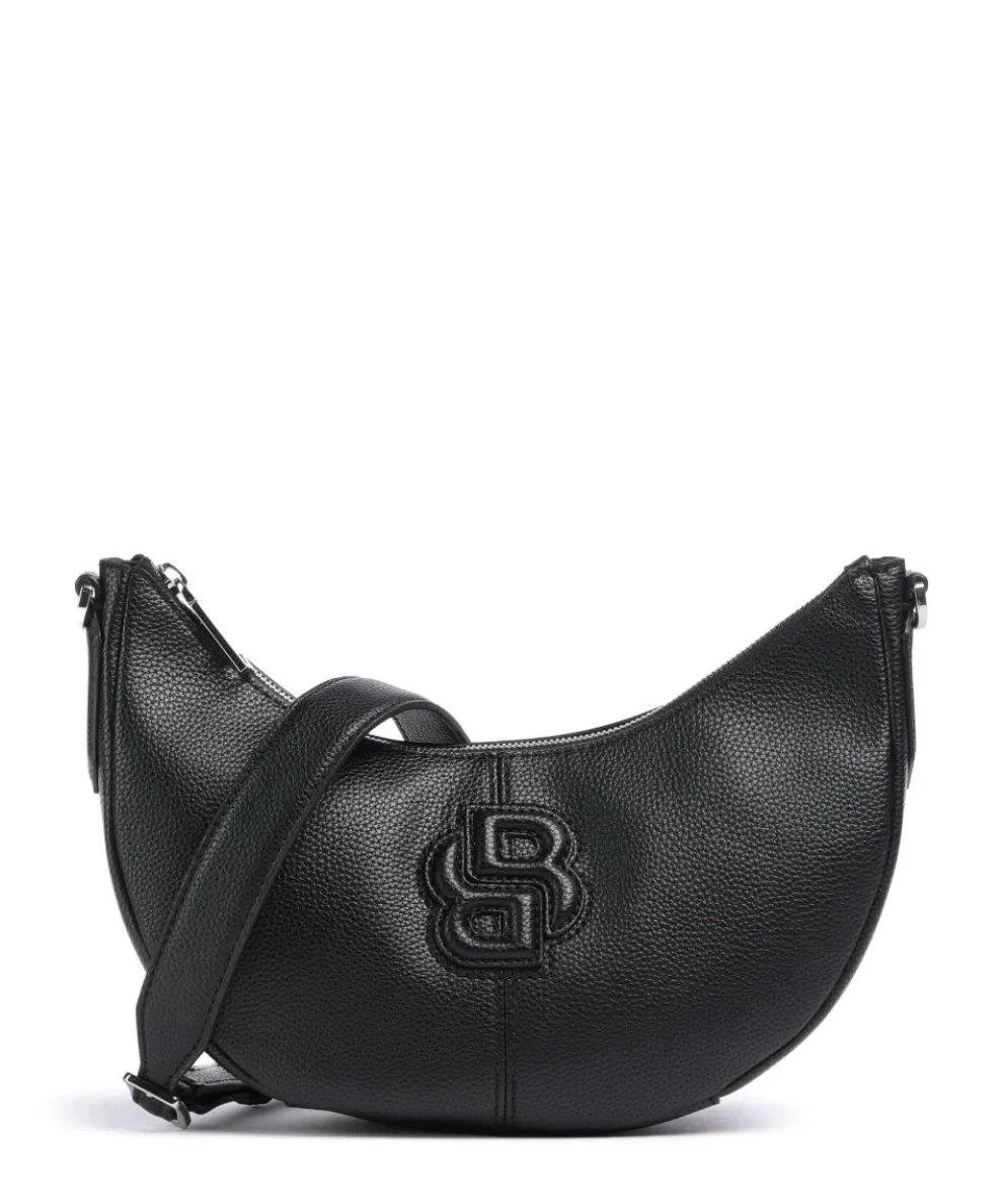 Anett Schultertasche Lederimitat schwarz