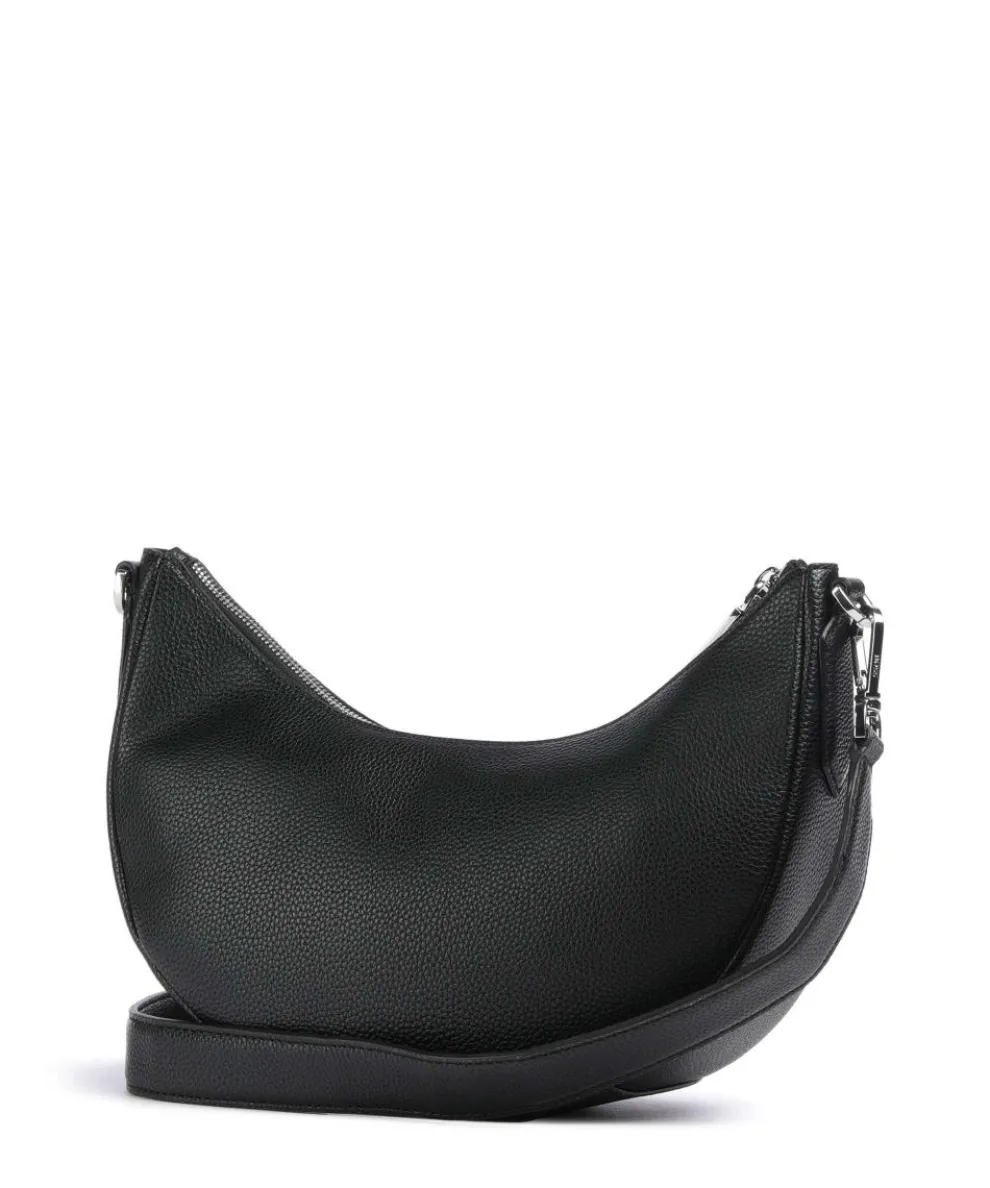 Anett Schultertasche Lederimitat schwarz