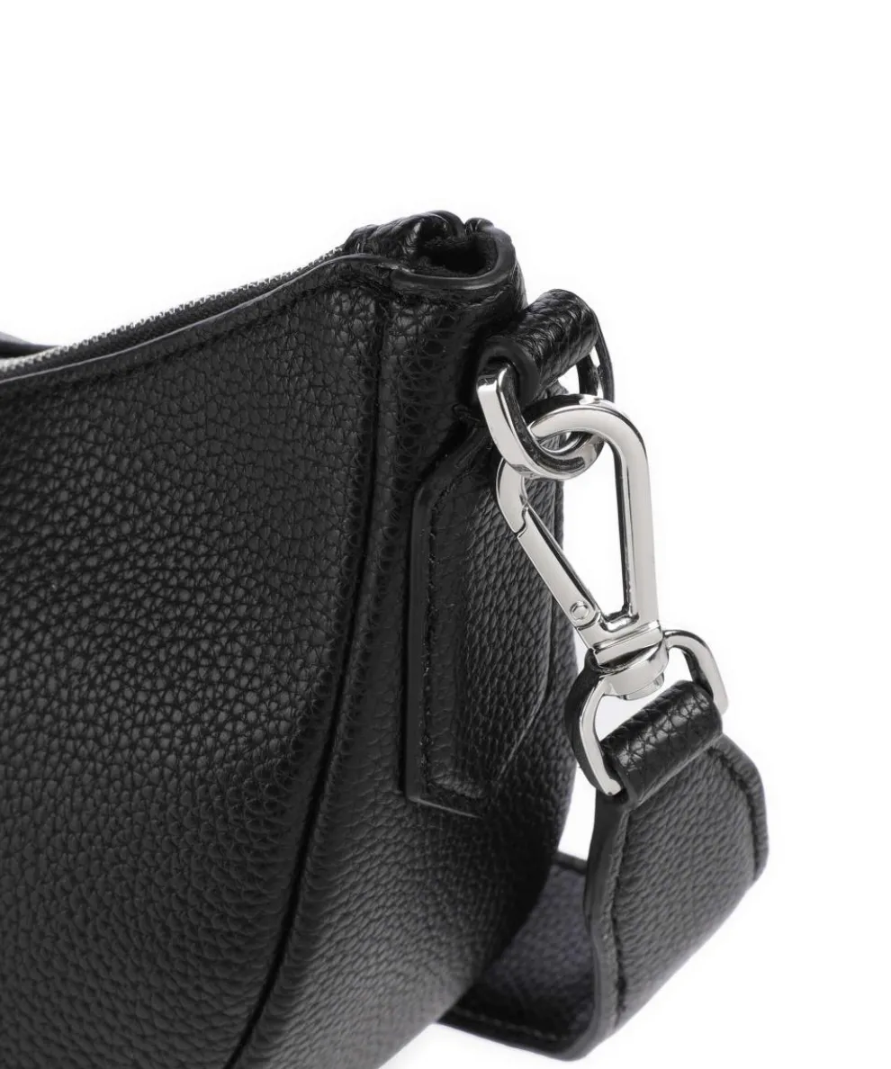 Anett Schultertasche Lederimitat schwarz