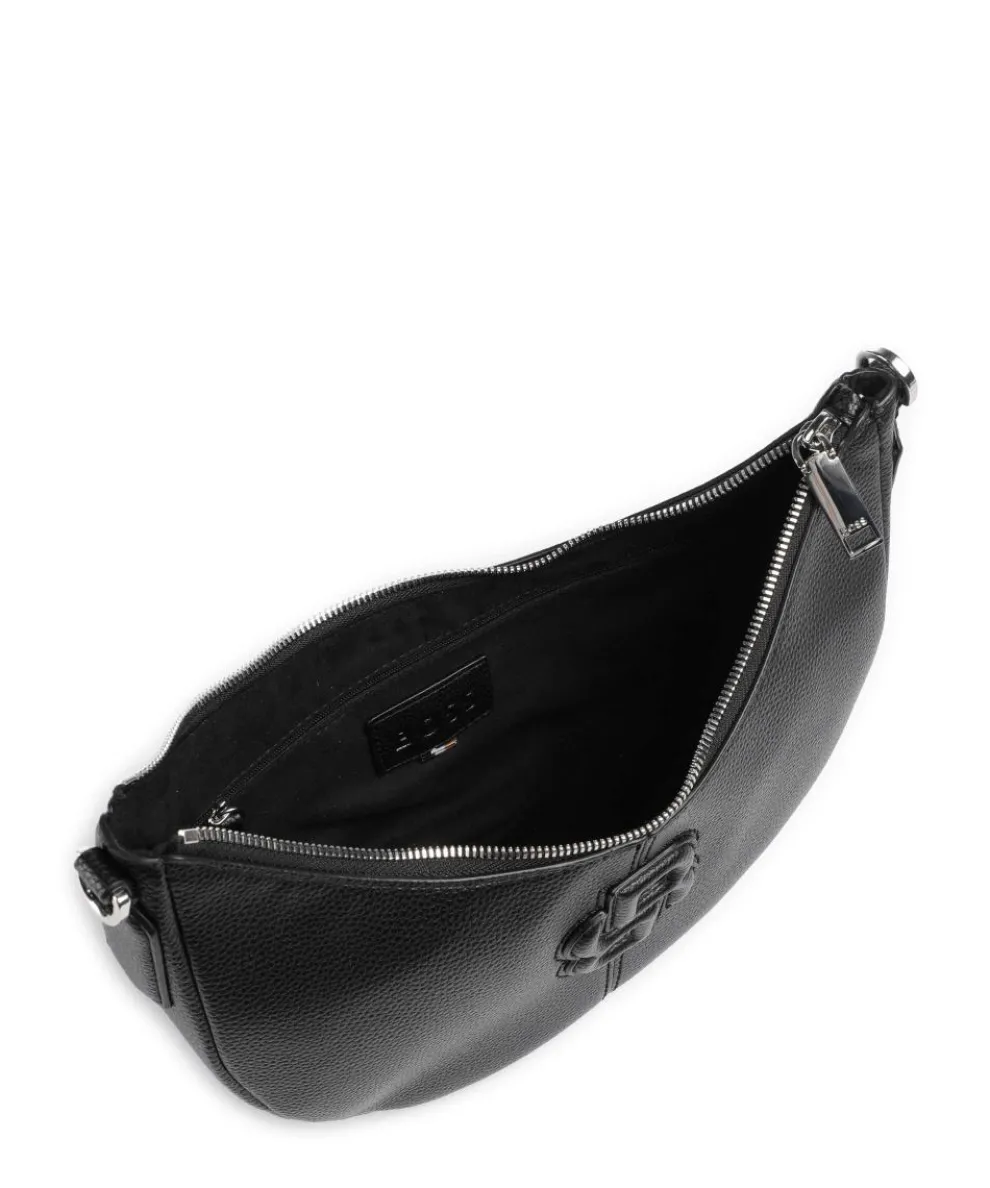 Anett Schultertasche Lederimitat schwarz