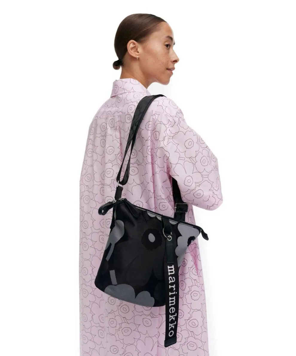 Unikko Carry All Umhängetasche Polyester schwarz/grau