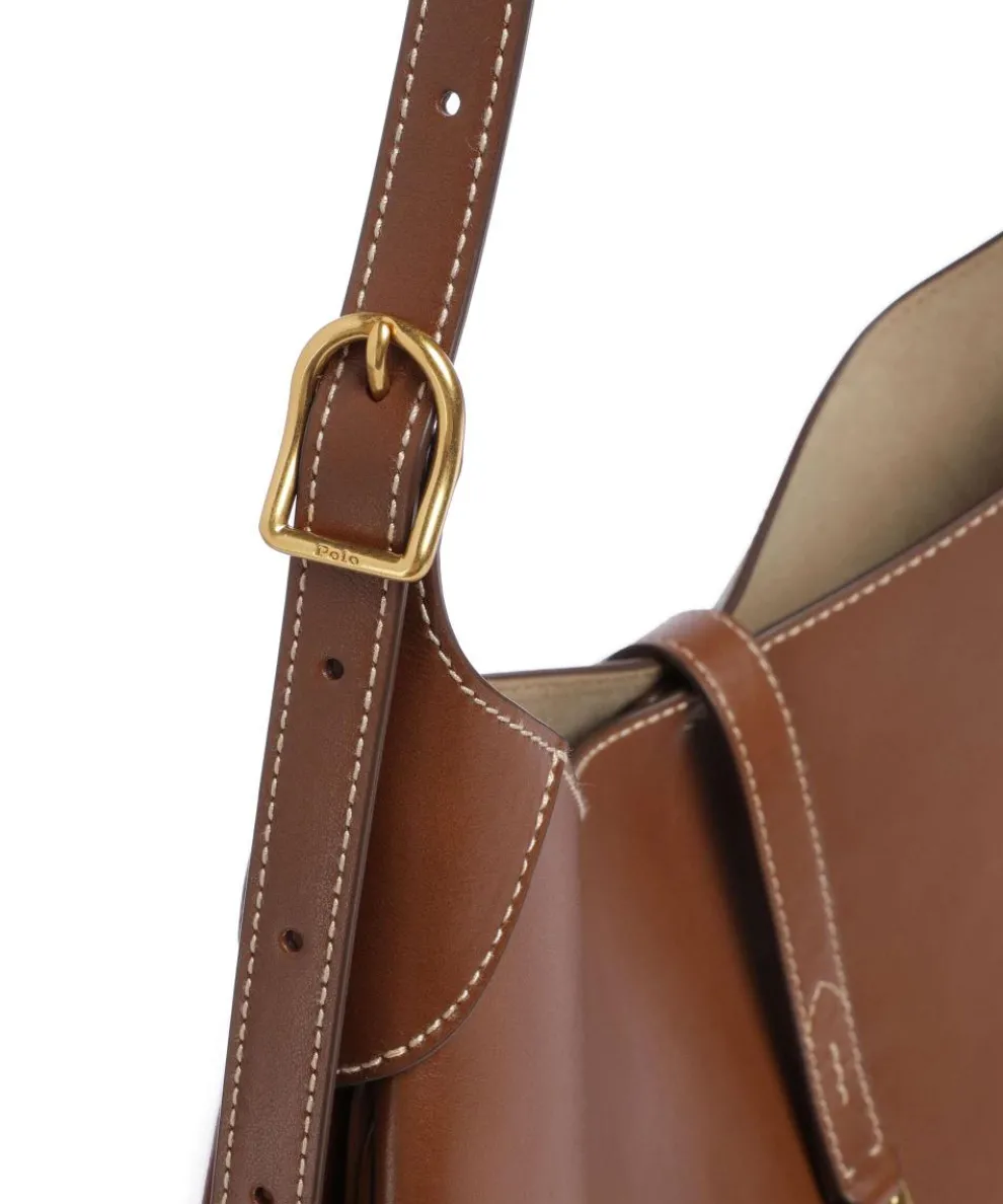 ID Collection Medium Beuteltasche fein genarbtes Rindsleder braun