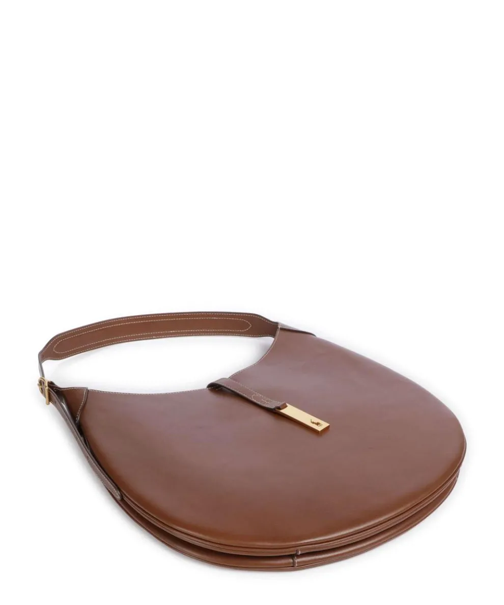 ID Collection Medium Beuteltasche fein genarbtes Rindsleder braun