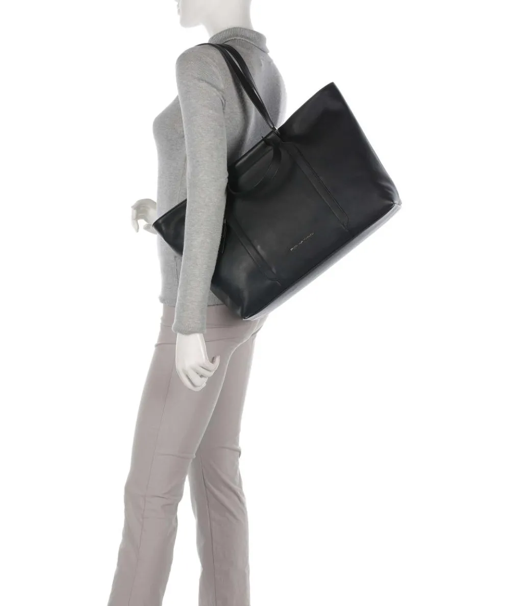 Circle Shopper 15″ fein genarbtes Rindsleder schwarz