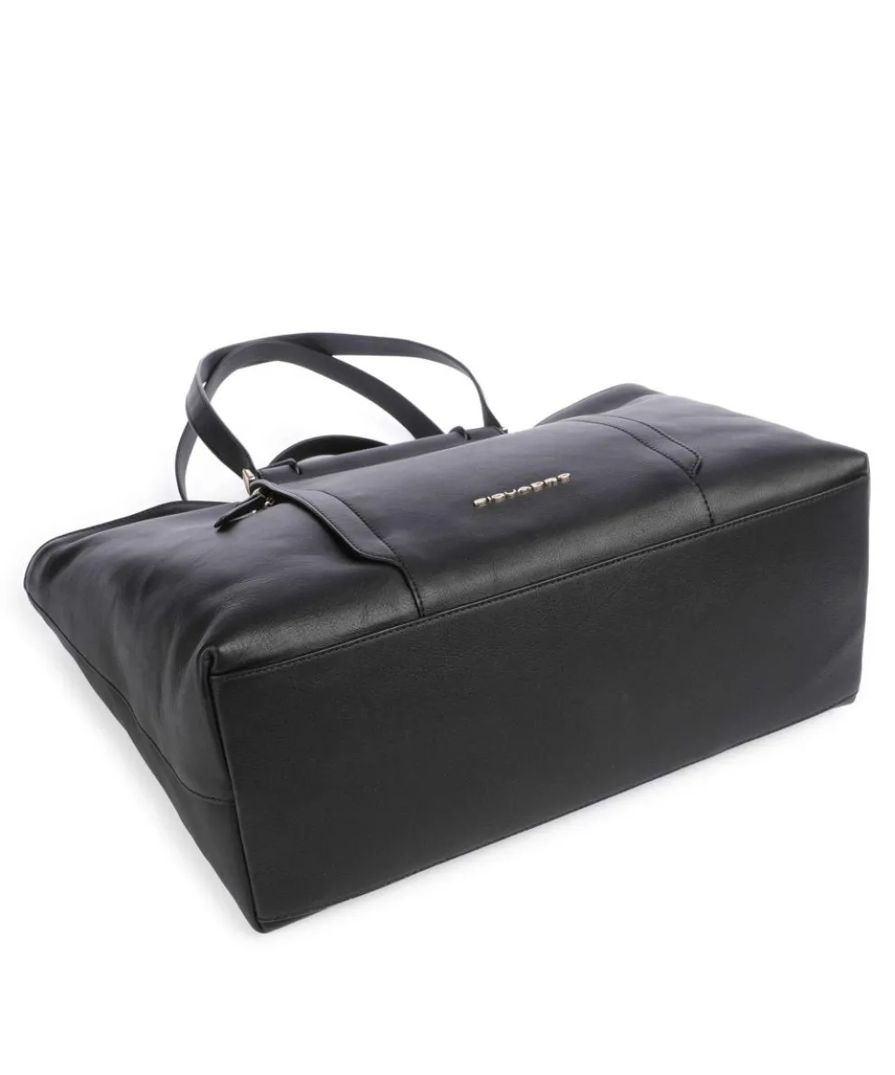 Circle Shopper 15″ fein genarbtes Rindsleder schwarz