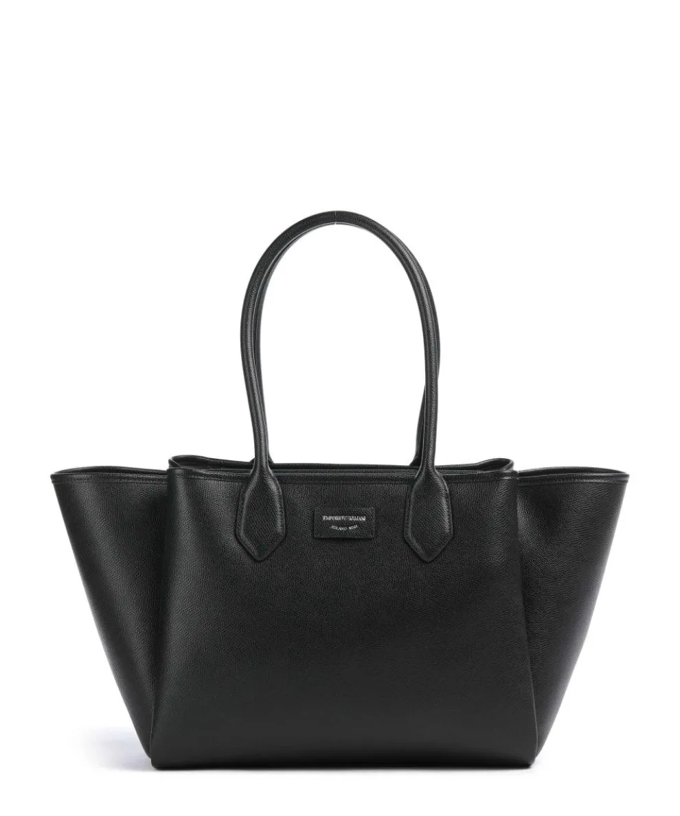 Odette Shopper Lederimitat schwarz