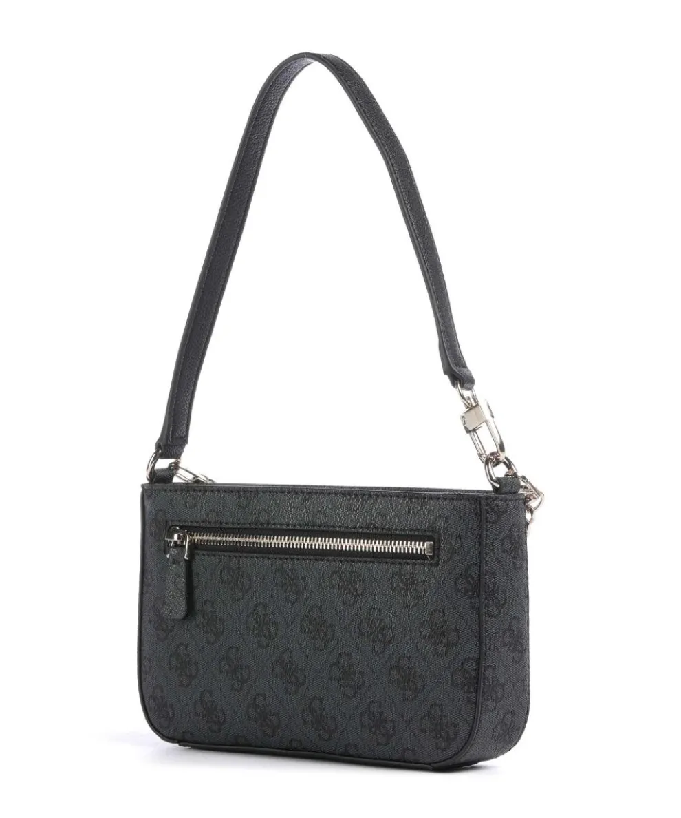 Noelle Mini Schultertasche Lederimitat dunkelgrau