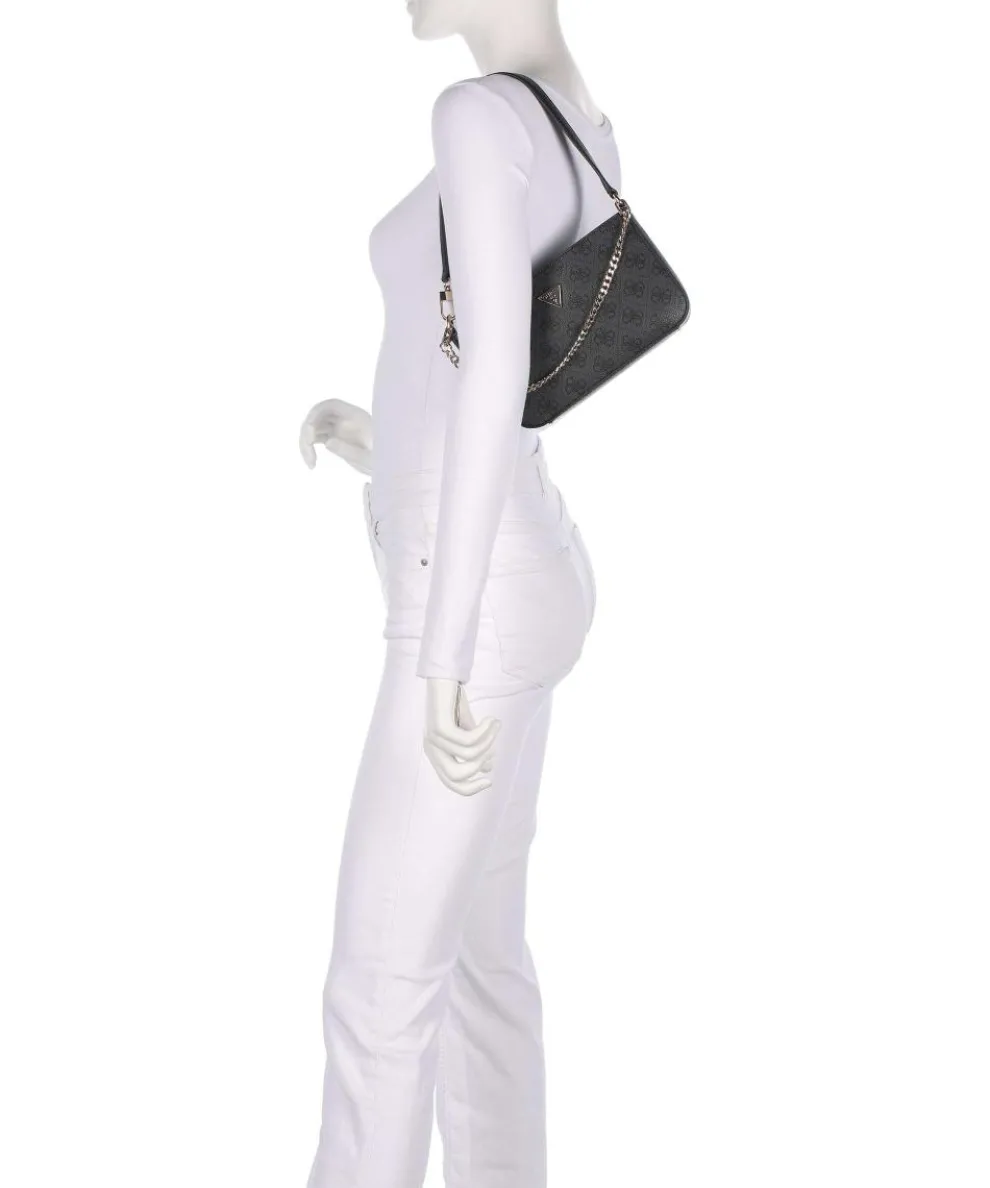 Noelle Mini Schultertasche Lederimitat dunkelgrau