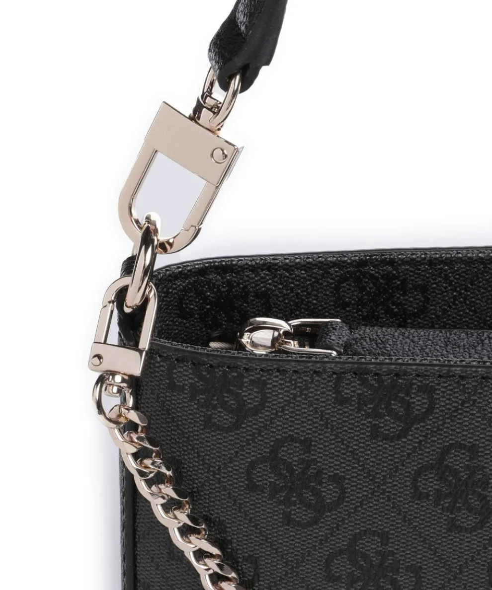 Noelle Mini Schultertasche Lederimitat dunkelgrau