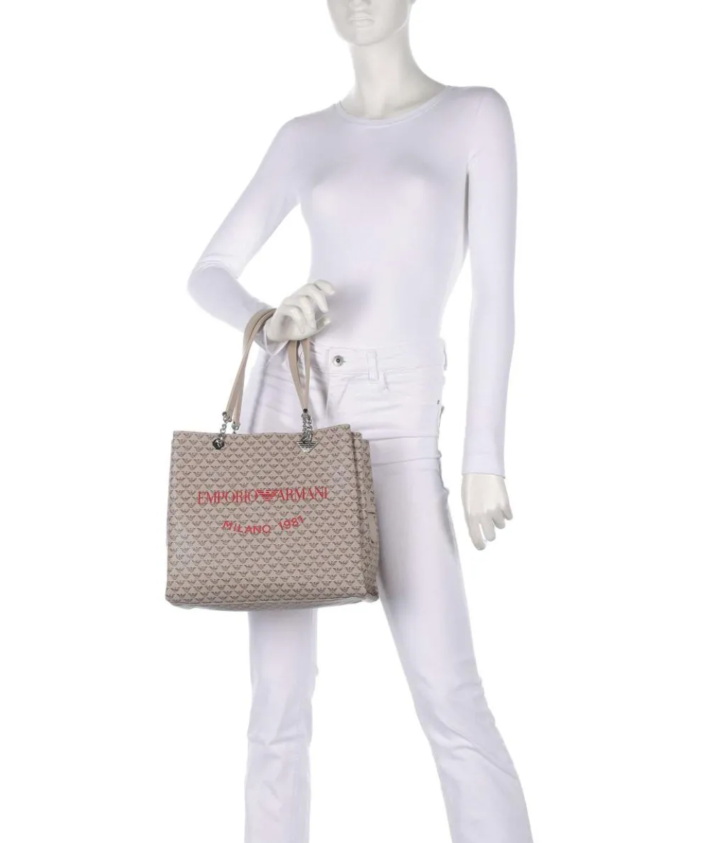 Annie Shopper Lederimitat taupe