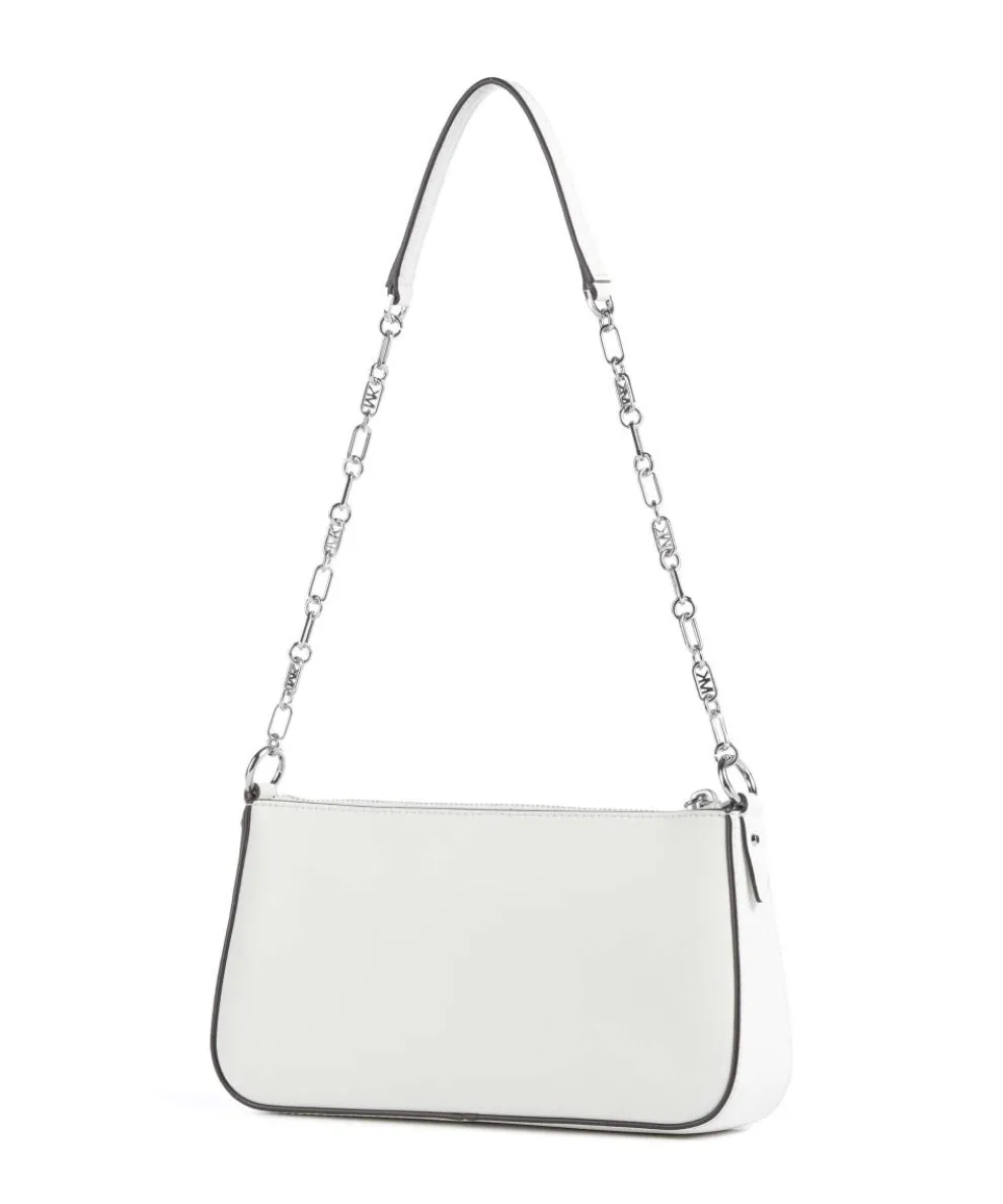 Empire Schultertasche fein genarbtes Leder weiß