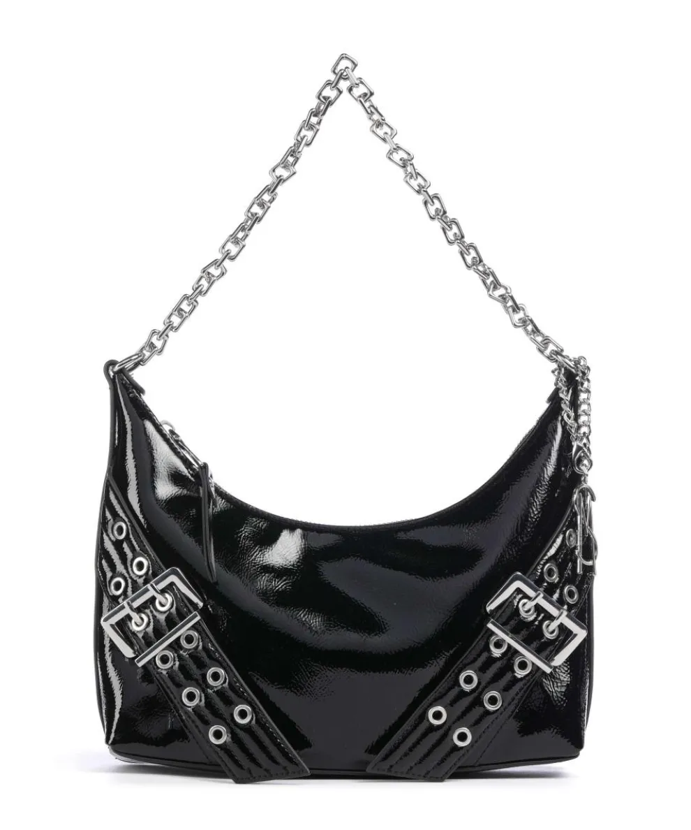 BGRAYA Schultertasche Lederimitat schwarz