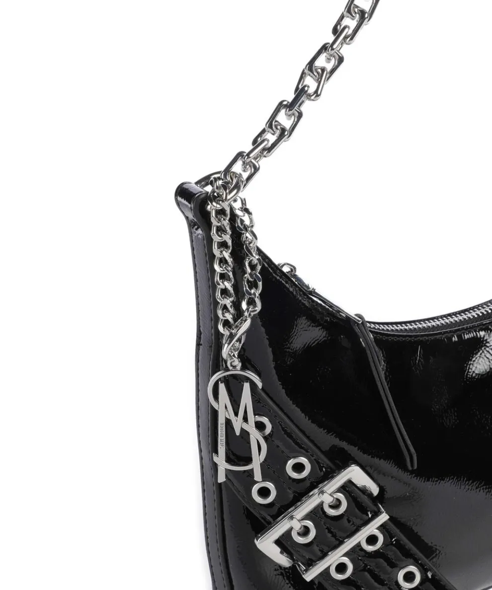 BGRAYA Schultertasche Lederimitat schwarz