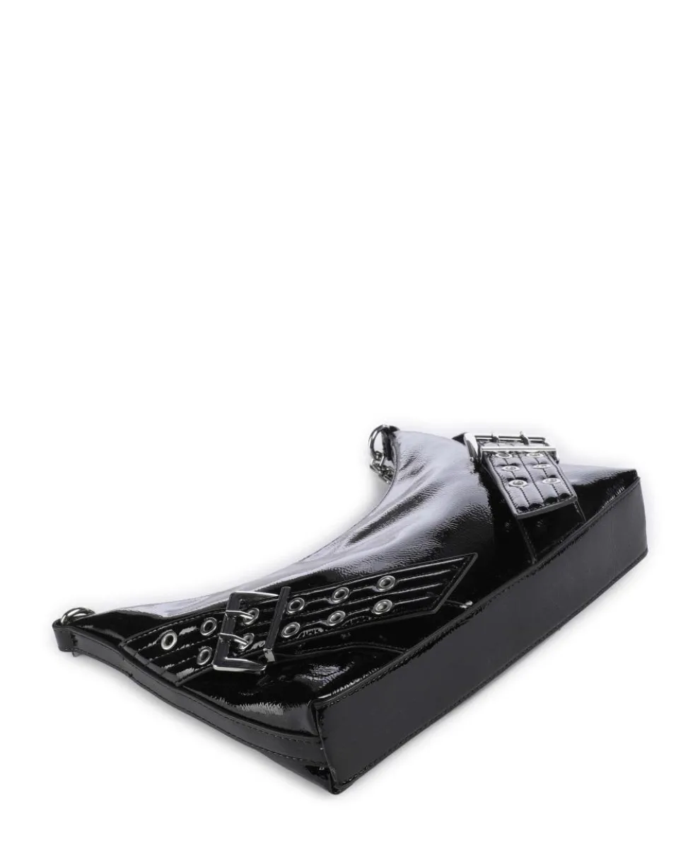 BGRAYA Schultertasche Lederimitat schwarz