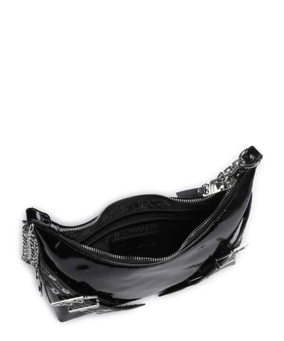 BGRAYA Schultertasche Lederimitat schwarz