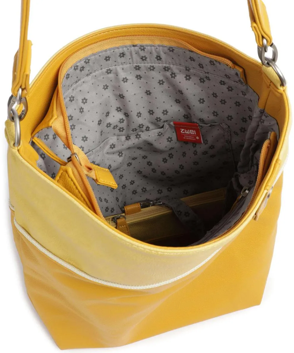 Jana J12 Beuteltasche Lederimitat gelb