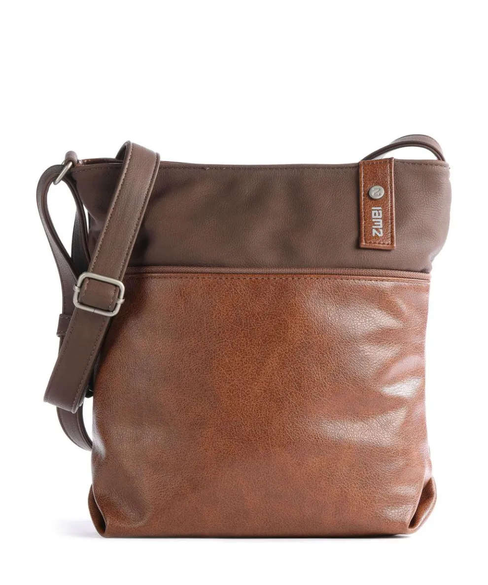 Jana J10 Schultertasche Lederimitat cognac