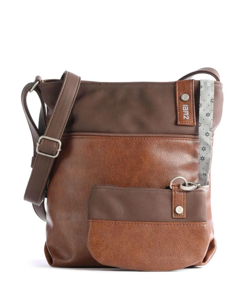 Jana J10 Schultertasche Lederimitat cognac