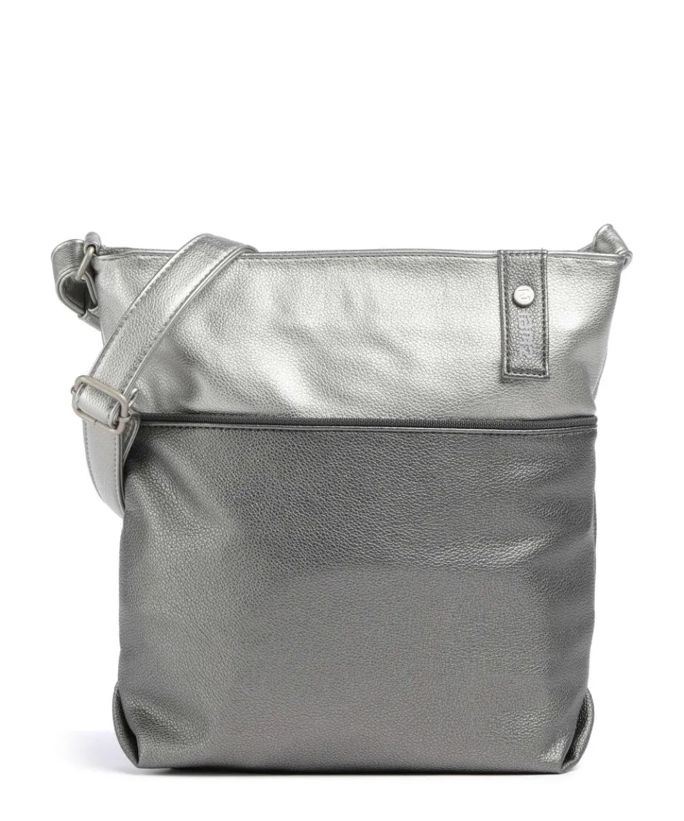 Jana J10 Schultertasche Lederimitat silber