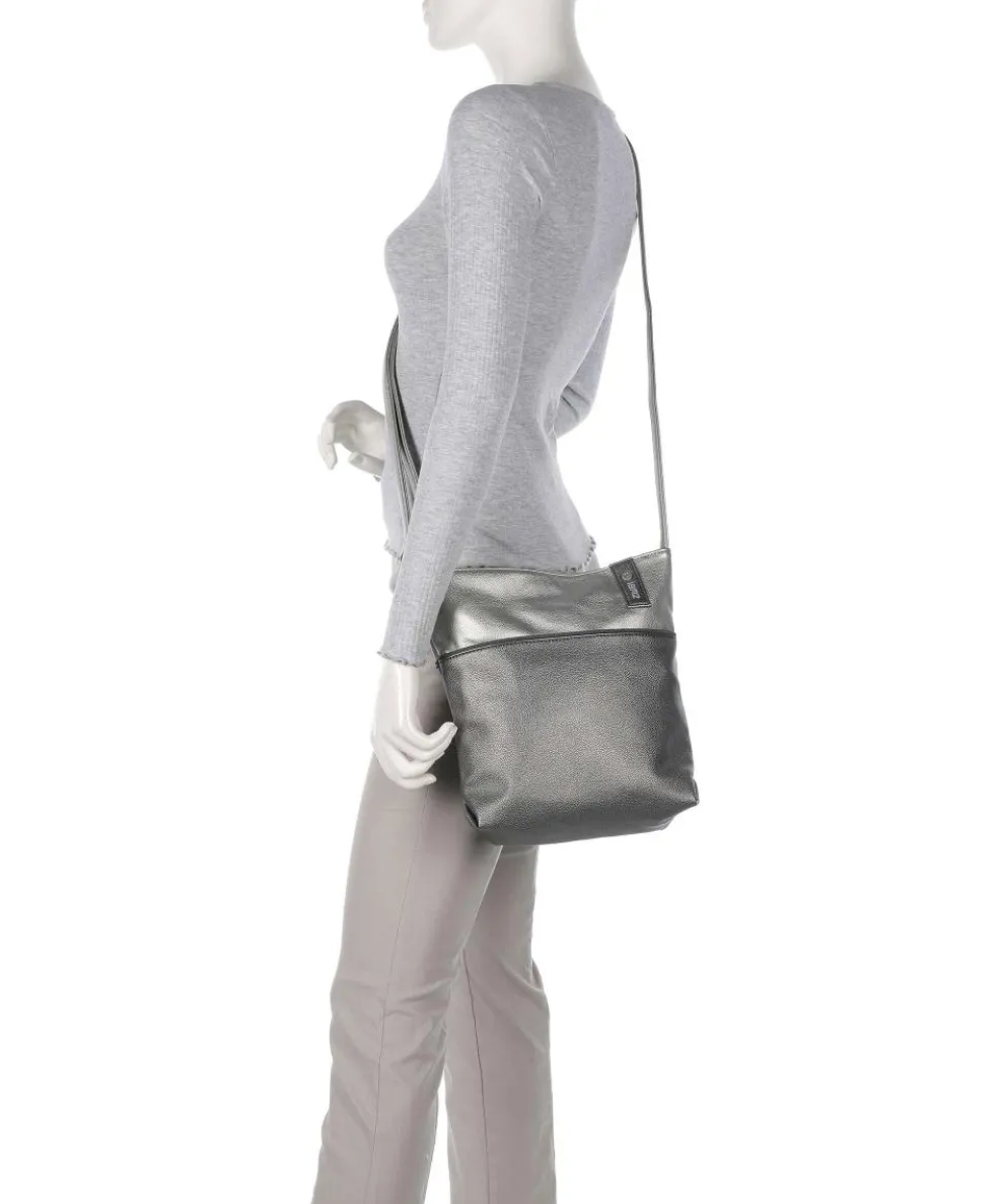 Jana J10 Schultertasche Lederimitat silber
