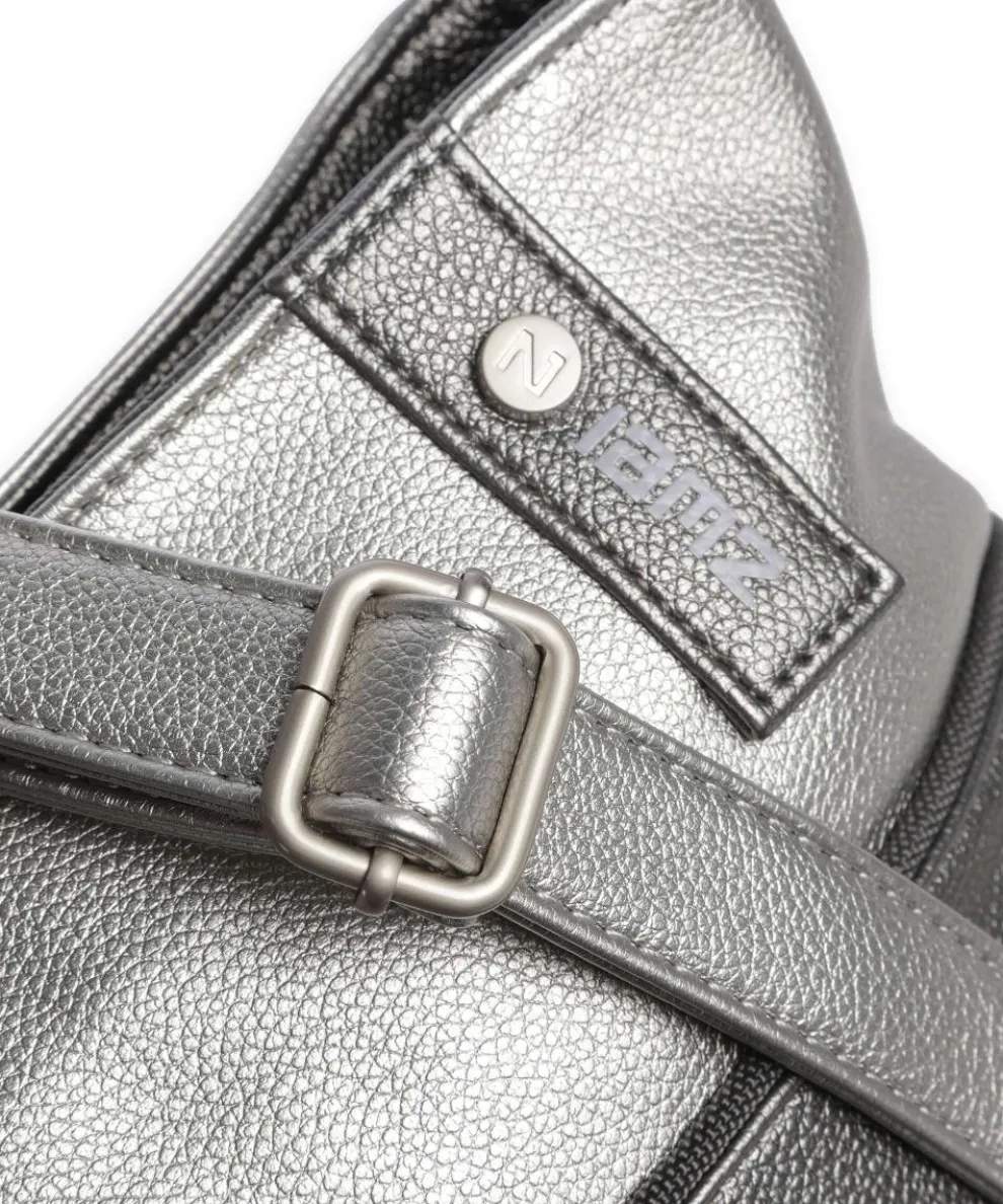 Jana J10 Schultertasche Lederimitat silber