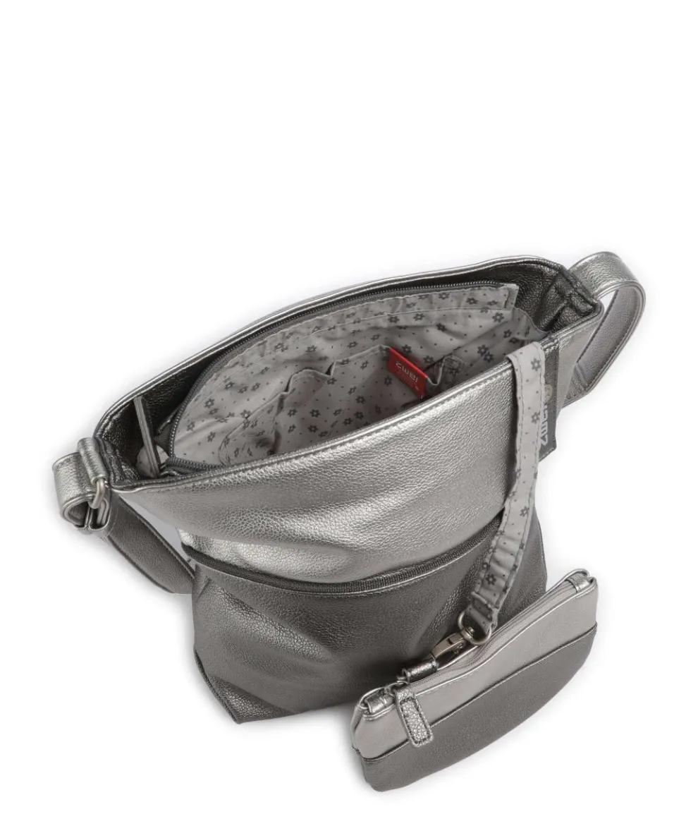 Jana J10 Schultertasche Lederimitat silber
