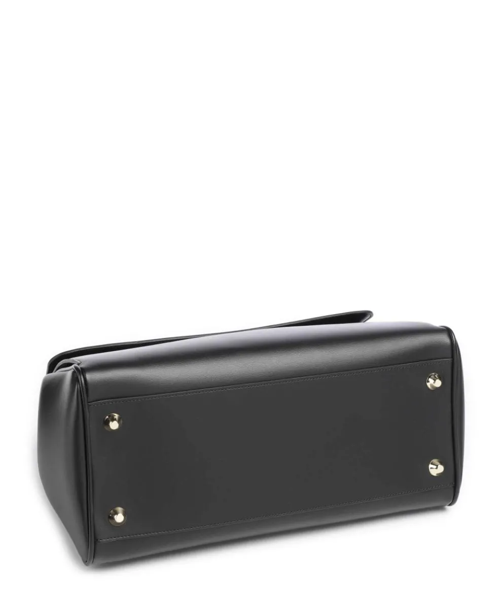 Jane L Handtasche Lederimitat schwarz