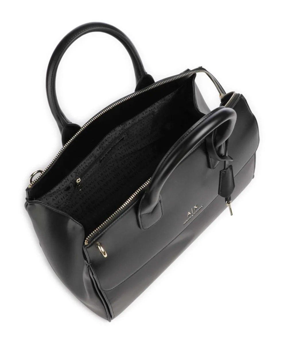 Jane L Handtasche Lederimitat schwarz