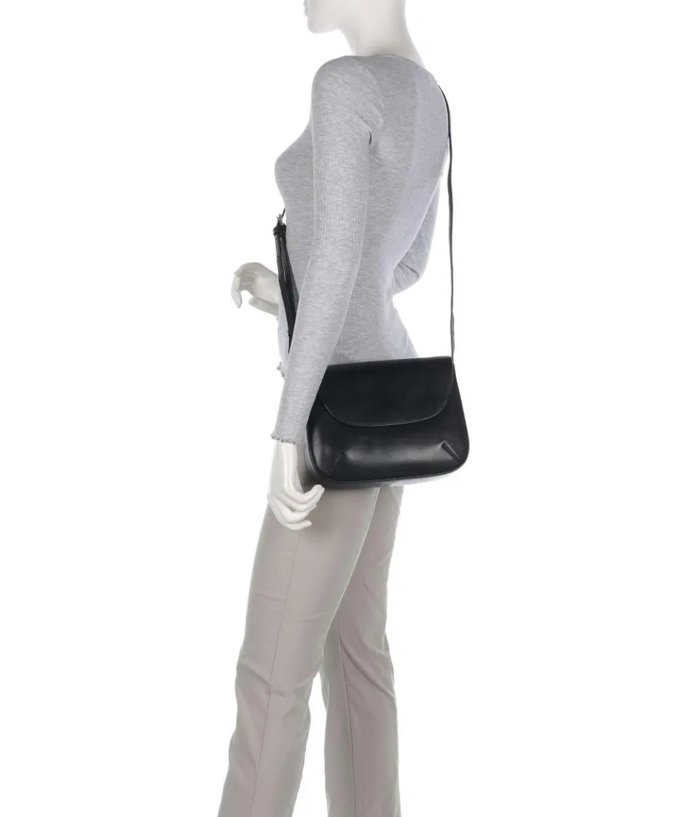 Jane Umhängetasche Rindsleder schwarz