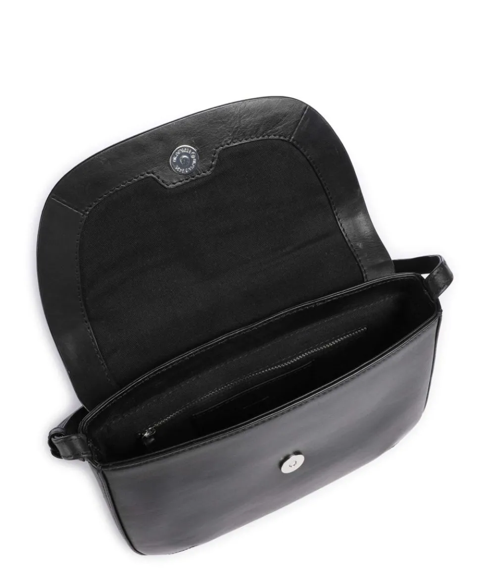 Jane Umhängetasche Rindsleder schwarz