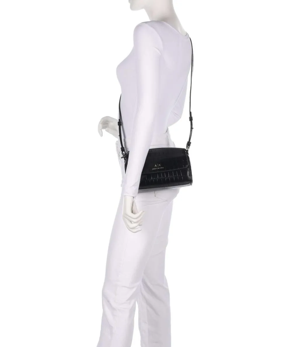 Jane Umhängetasche Lederimitat schwarz