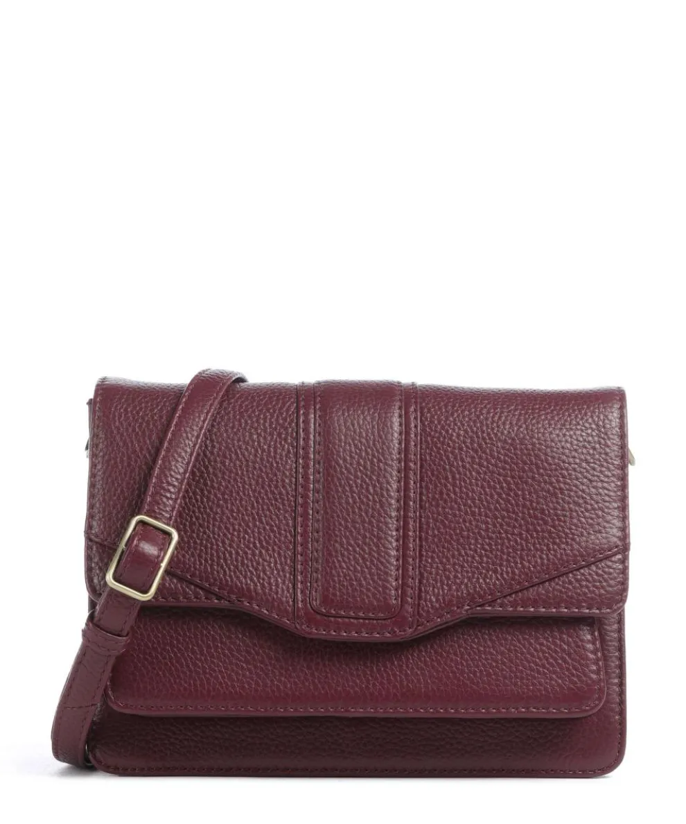 Jane Umhängetasche genarbtes Rindsleder bordeaux