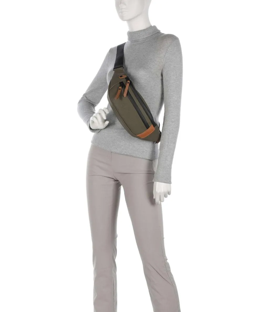 Japan Ichikawa Gürteltasche Canvas olivgrün